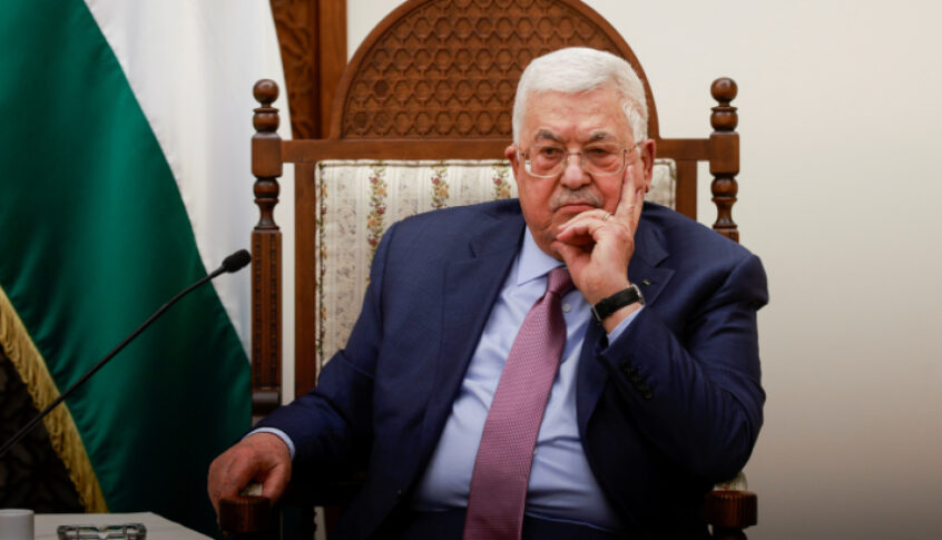 محمود  عباس يلتقي الشرع في أول زيارة له إلى سوريا