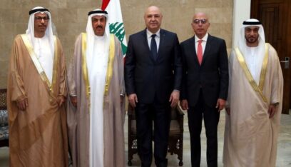 الرئيس الغباش التقى الرئيس عون: اداؤكم والحكومة يؤكد اننا امام عهد جديد والامارات تثق بكم
