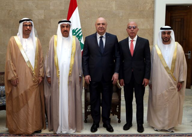 الرئيس الغباش التقى الرئيس عون: اداؤكم والحكومة يؤكد اننا امام عهد جديد والامارات تثق بكم
