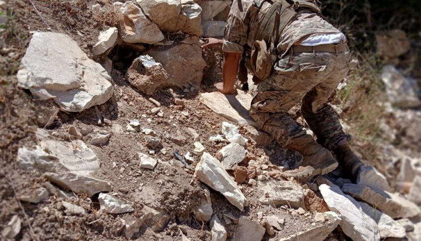 الجيش أزال السواتر الترابية في محيط بئر شعيب في بليدا