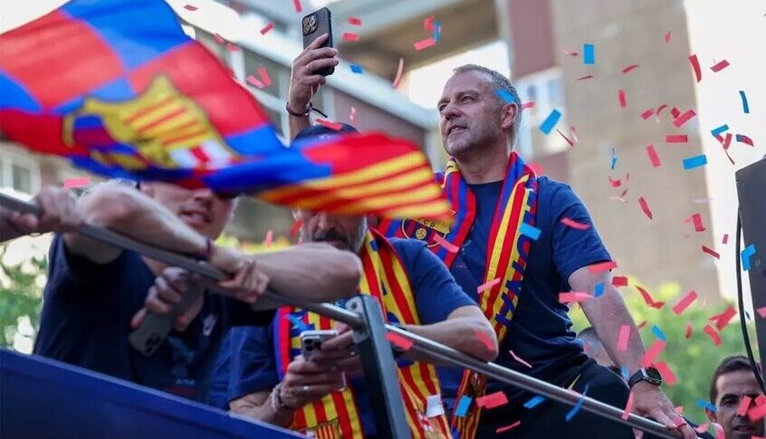 بعد حصد اللقب.. برشلونة يجهز مفاجأة جديدة لهانز فليك
