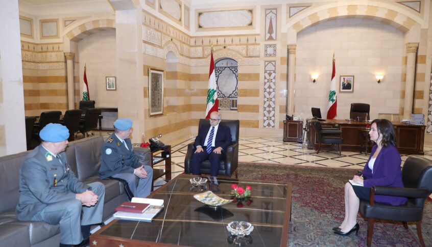سلام عرض الاوضاع جنوباً مع وفد بعثة الأمم المتّحدة لمراقبة الهدنة