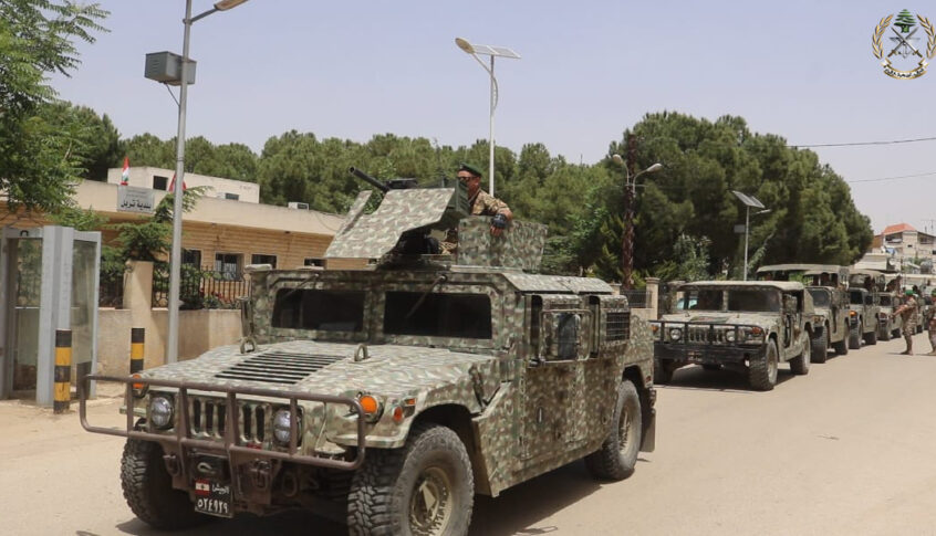 الجيش: المباشرة بالتدابير الأمنية الاستثنائية المتَّخَذة لحفظ أمن عملية الانتخابات البلدية والاختيارية ضمن نطاق محافظات بيروت والبقاع وبعلبك الهرمل