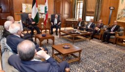 بري تابع العلاقات اللبنانية الفلسطينية خلال استقباله الرئيس الفلسطيني محمود عباس والوفد المرافق