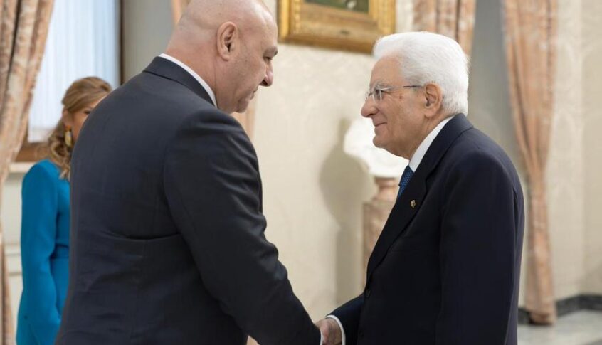 الرئيس عون يجتمع بالرئيس الإيطالي سيرجيو ماتاريلا في قصر الكويرينالي في روما