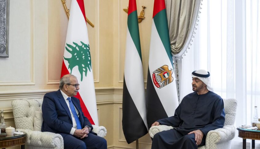 رئيس الحكومة التقى رئيس الإمارات: أبواب لبنان مفتوحة أمام جميع الأشقاء العرب
