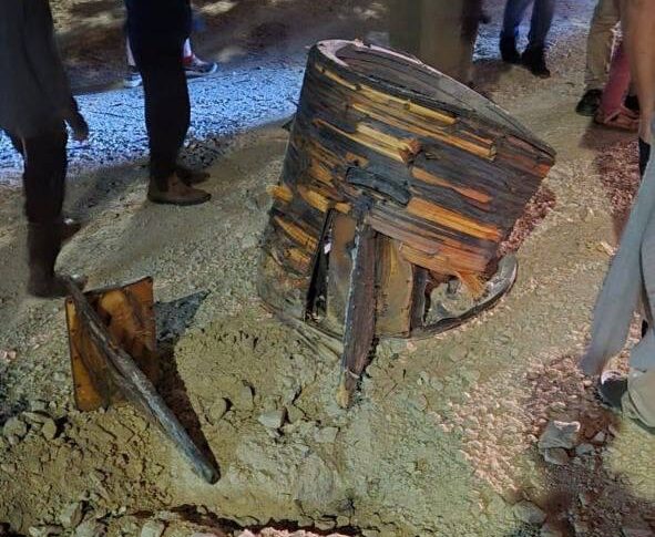 بالصور: سقوط شظايا صواريخ اعتراضية في منطقة “ألون شفوت”