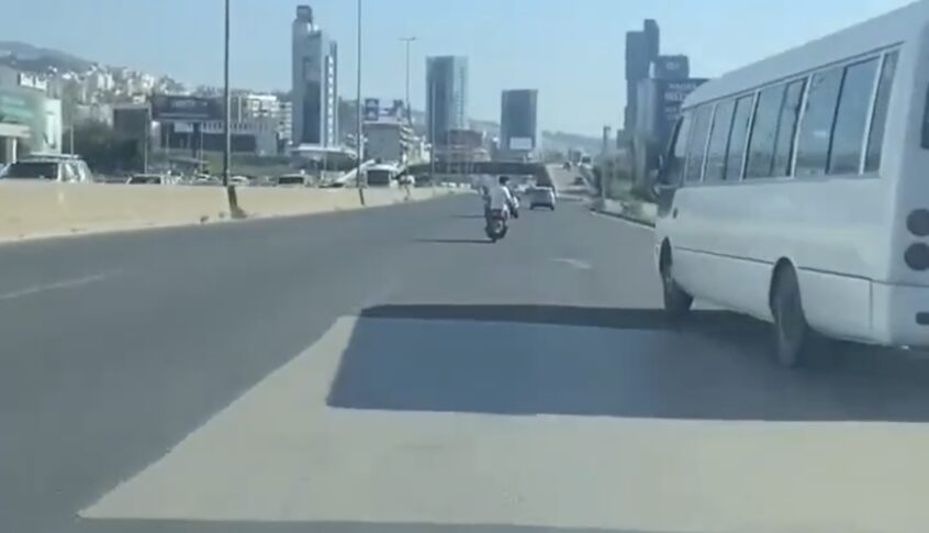 بالفيديو- هذا ما جرى على اوتوستراد ضبية