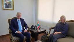 رجّي يبحث مع بلاسخارت في التعاون القائم والمستمر بين لبنان وقوات اليونيفيل