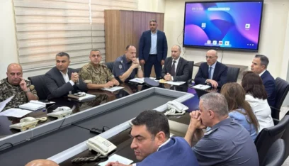 وصول وزير الداخلية الى سرايا النبطية