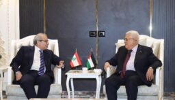سلام التقى الرئيس الفلسطيني واكد ضرورة وقف الحرب في غزة والتمسك بحل الدولتين