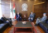 منسى التقى في اليرزة رئيس أركان هيئة الأمم المتحدة لمراقبة الهدنة (UNTSO)
