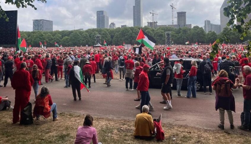 هولندا.. متظاهرون في لاهاي يطالبون الحكومة بموقف أكثر صرامة ضدّ إسرائيل بسبب غزة