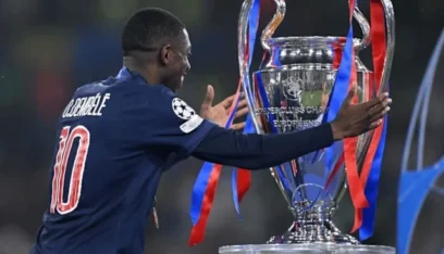 عثمان ديمبلي يتوج بجائزة أفضل لاعب في دوري أبطال أوروبا