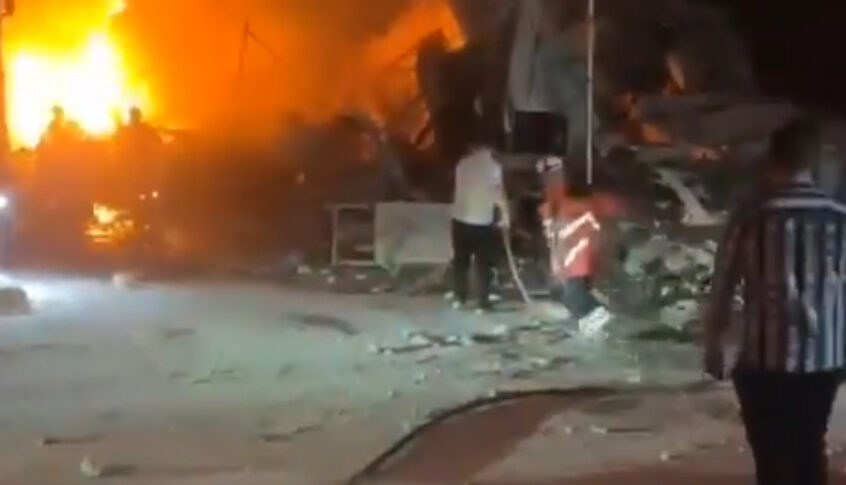 بالفيديو: نشوب حرائق جراء غارات العدو على مبان في الضاحية الجنوبية لبيروت