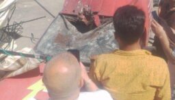 صورة للسيارة المستهدفة من قبل العدو في ساحة بيت ليف
