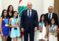 الرئيس عون استقبل الشقيقات دانا ونايا وديا ونيا القاضي بطلات دورة دبي الدولية في الجمباز ودعاهن الى الجمع بين الرياضة والدراسة