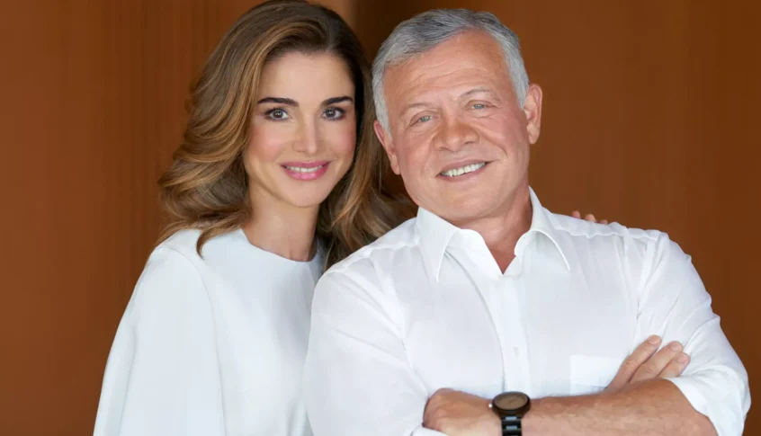 بكلمات مؤثرة الملكة رانيا  تعايد زوجها بعيد ميلاده