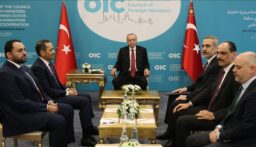 أردوغان يلتقي رئيس وزراء قطر في إسطنبول
