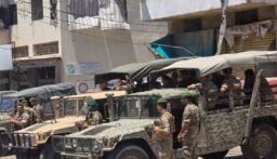 وصول دورية للجيش اللبناني الى مكان الاستهداف في النبطية