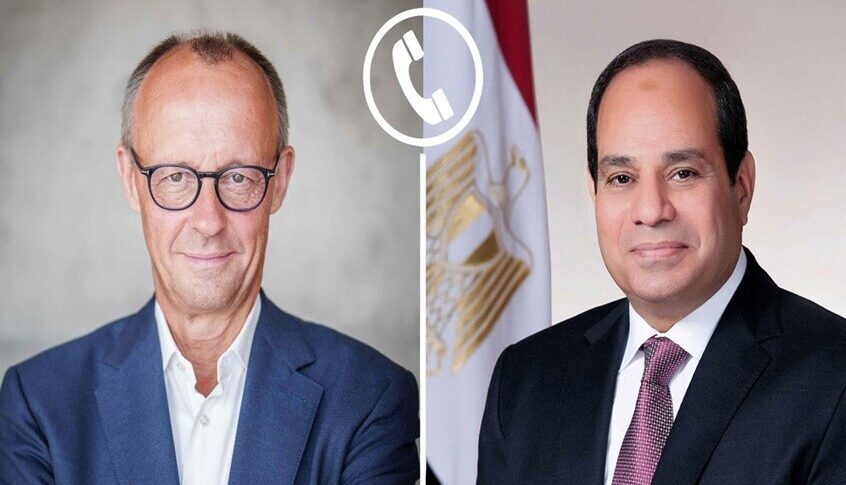 السيسي يتّصل بميرتس: لتوسيع الاعتراف بالدولة الفلسطينية