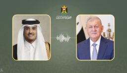 أمير قطر يتلقى اتصالاً هاتفياً من الرئيس العراقي