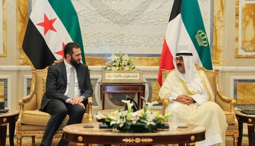 أمير الكويت والشرع يبحثان دعم العلاقات والأوضاع في سوريا