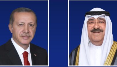 أمير الكويت والرئيس التركي يبحثان تطورات الأوضاع في الشرق الأوسط