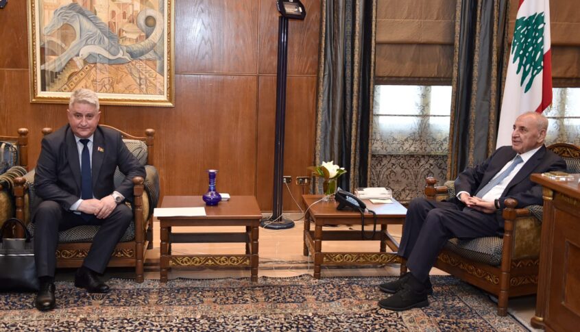 بري استقبل رئيس مجلس وزراء بيلاروسيا… إيباتوف :لتعزيز مجالات التعاون واتفاق على توقيع مذكرة بين البرلمانين