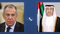 عبدالله بن زايد ولافروف يبحثان هاتفياً التطورات الإقليمية وسبل خفض التصعيد