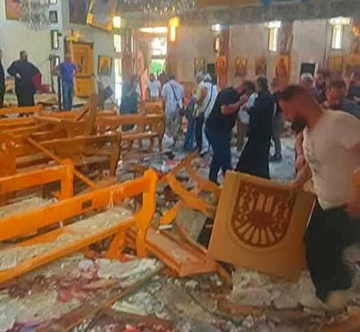 الصحة السورية: 13 شهيدا و53 مصابا إثر الهجوم الإرهابي على كنيسة “مار إلياس”