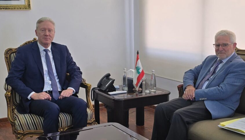 رجّي التقى سفير اسبانيا لدى لبنان الذي أطلعه على التحضيرات المتعلقة بالمؤتمر الدولي لتمويل التنمية المشارك فيه لبنان