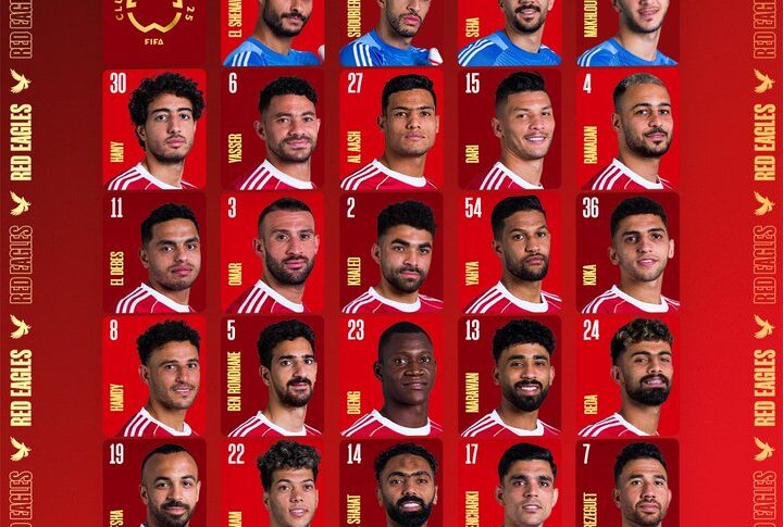 قائمة الأهلي المصري لكأس العالم للأندية 2025