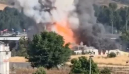 بالفيديو.. سحابة سامة قرب مدريد وتحذير من مغادرة المنازل