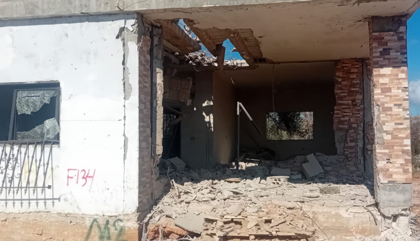 استهداف منزل في محيط تلة شواط في عيتا الشعب