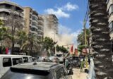 انهيار مبنى على أوتوستراد السيد هادي في الضاحية الجنوبيّة لبيروت(بالصور والفيديو)