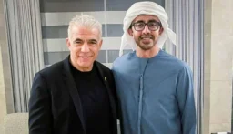 عبد الله بن زايد التقى لابيد: الإمارات تدعم جهود وقف النار في غزة