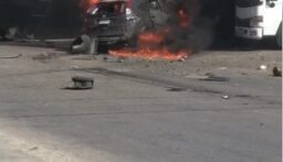 بالفيديو- طائرة مسيرة استهدفت سيارة في العيرونية قضاء زغرتا