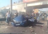 غارة اسرائيلية استهدفت سيارة على اوتوستراد خلدة (بالصور والفيديو)