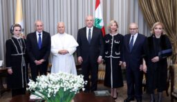قداسة البابا لاون الرابع عشر في قصر بعبدا ولقاءات مع الرئيس عون والرئيسين بري وسلام  وممثلي السلطات والمجتمع المدني والسلك الديبلوماسي
