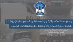 مفرزة استقصاء الجنوب أوقفت سارق أسلاك كهربائية من أعمدة شركة كهرباء لبنان