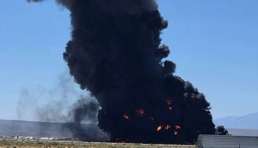 تحطم قاذفة أميركية من طراز “بي-52 ستراتوفورتريس” في كاليفورنيا (فيديو)