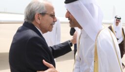 نواف سلام في قطر للتعزية بالشيخ حمد بن خليفة