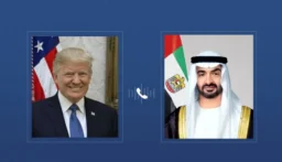 بن زايد وترامب يبحثان هاتفياً التطورات في المنطقة