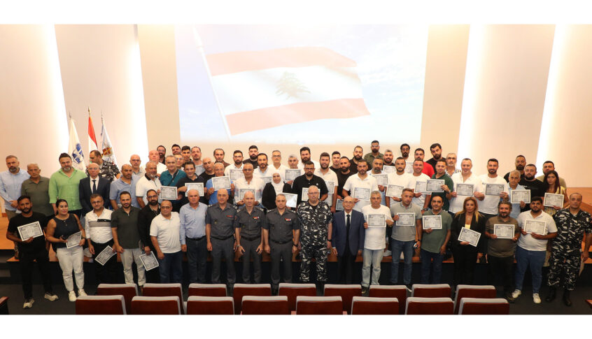 بالصور: قوى الأمن تخرّج الدفعة الأولى من مدرّبي السوق