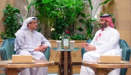 ولي العهد السعودي يلتقي نائب رئيس الإمارات في الرياض