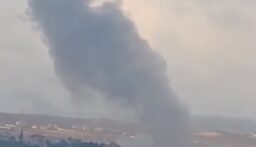 صورة للغارة المعادية التي استهدفت بلدة عربصاليم في النبطية