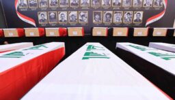أعدموا على يد “داعش”.. بدء مراسيم تشييع رفات 47 شهيدا من اهالي جنوب الموصل