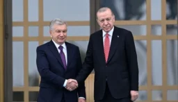 أردوغان يلتقي رئيس أوزبكستان في أنقرة